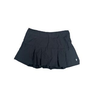 prince tennis golf skort pleated athletic skirt black lined black women’s XL